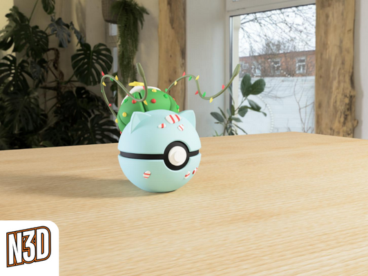 Bulbasaur Christmas Ball (#0001)