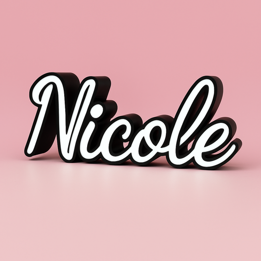 Custom Name Light Box
