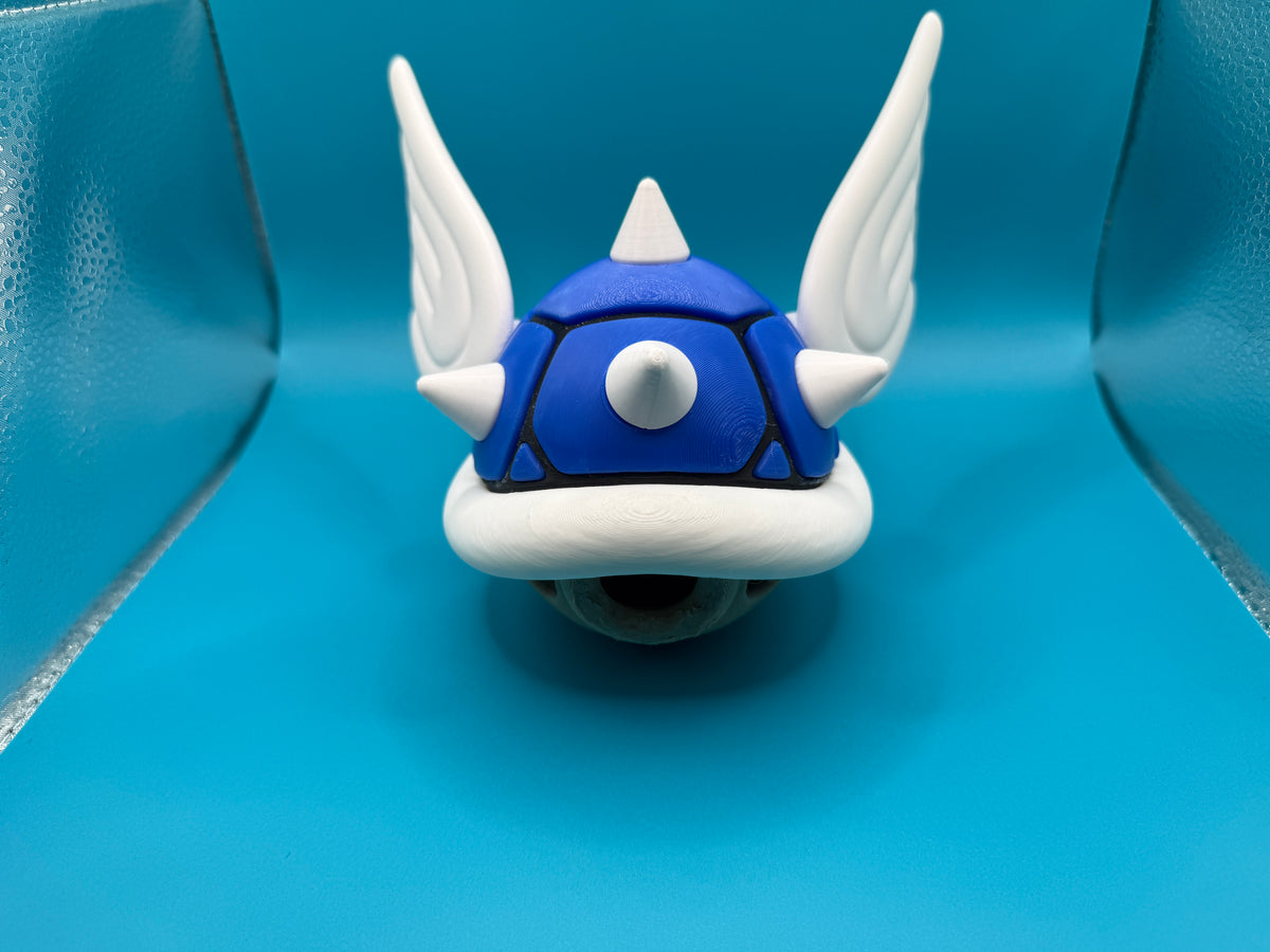 Blue Spiked Shells Blue Spiky Wing Shell – Pawfect Studio
