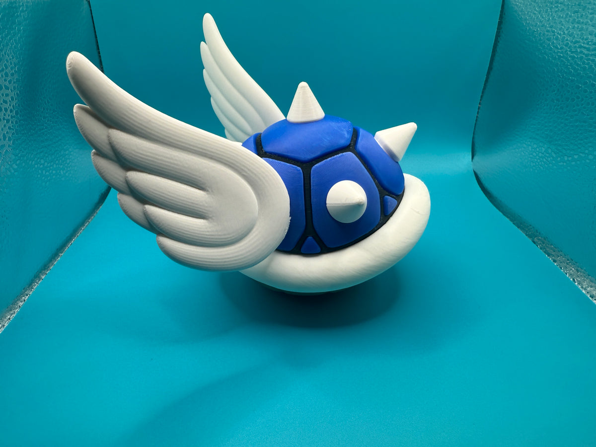 Blue Spiked Shells Blue Spiky Wing Shell – Pawfect Studio
