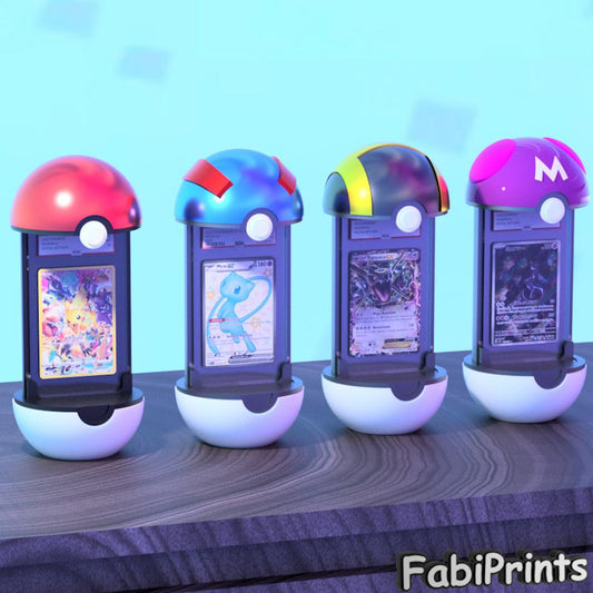 Card Display Stand 4-Pack - Poke Ball, Great Ball, Ultra Ball & Master Ball