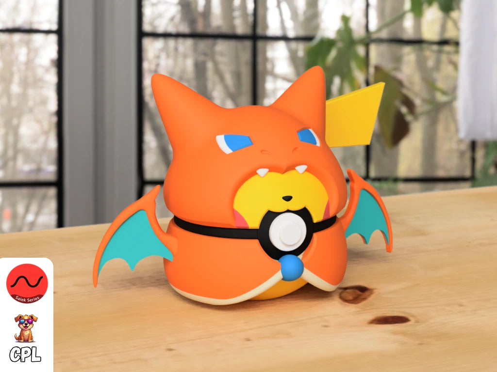 Pikachu Charizard Poncho Ball (#0006)