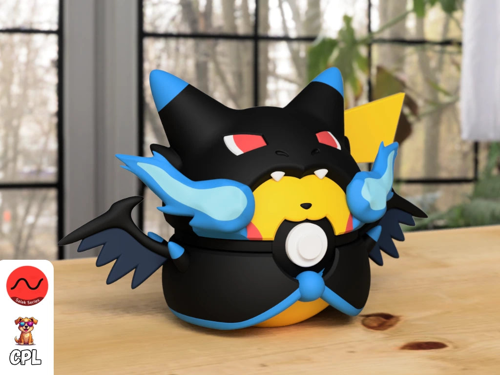 Pikachu Mega Charizard X Poncho Ball (#0006)